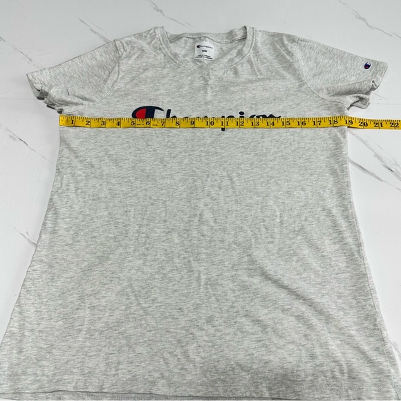 Champion Like New Light Gray Comfy 100% Cotton Shirt Size Medium - Picture 8 of 9
